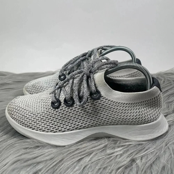Allbirds Tree Dasher Mens Size 8 Shoes White Gray Running Athletic Sneakers - Picture 2 of 8